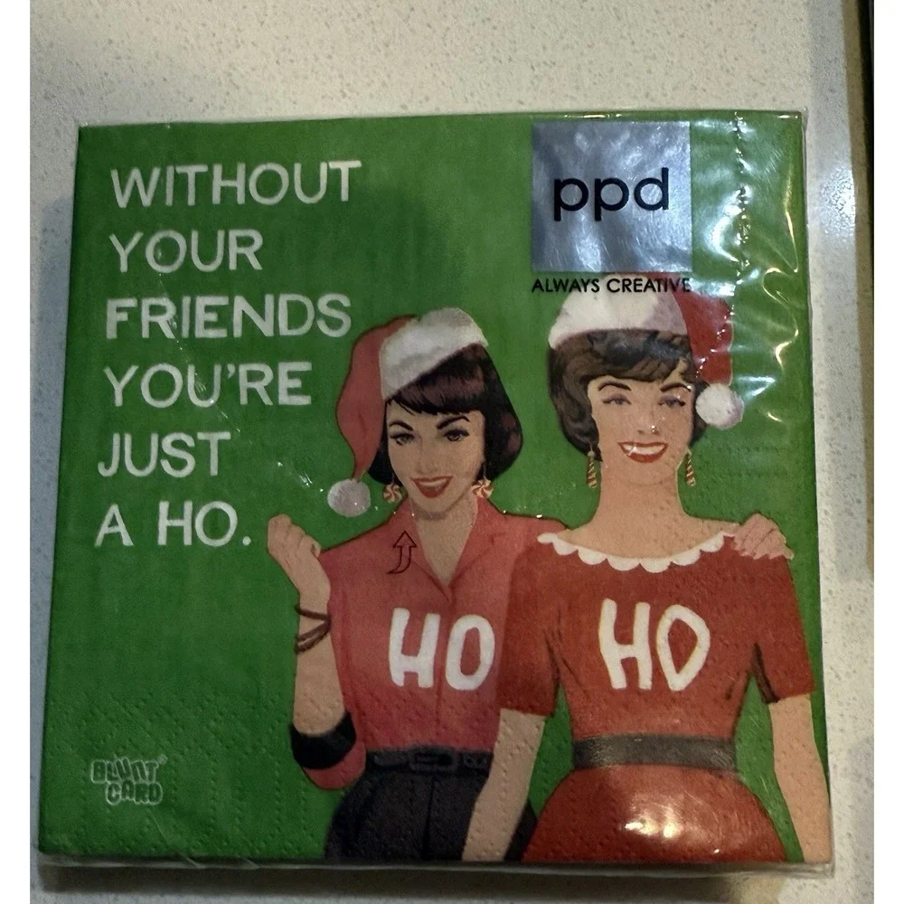 ppd Snarky Holiday Christmas Napkins Set Of‎ 3 New Packages